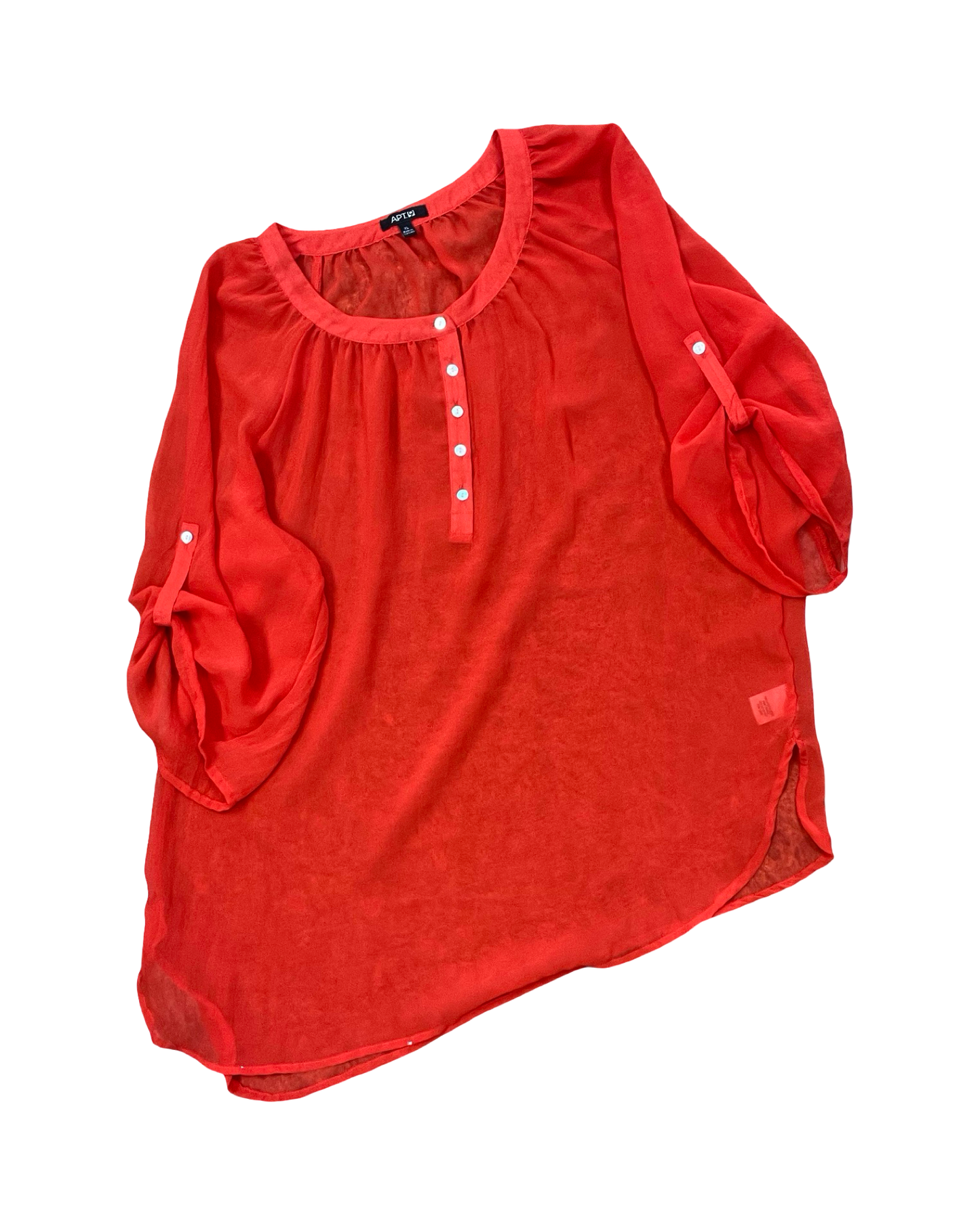 Blouse Ss By Apt 9 In Red, Size:Xl