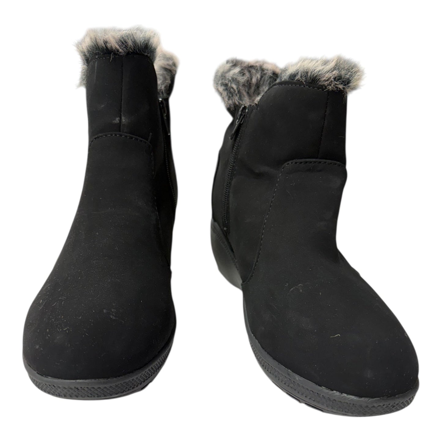 Boots Ankle Flats By Khombu In Black, Size:10