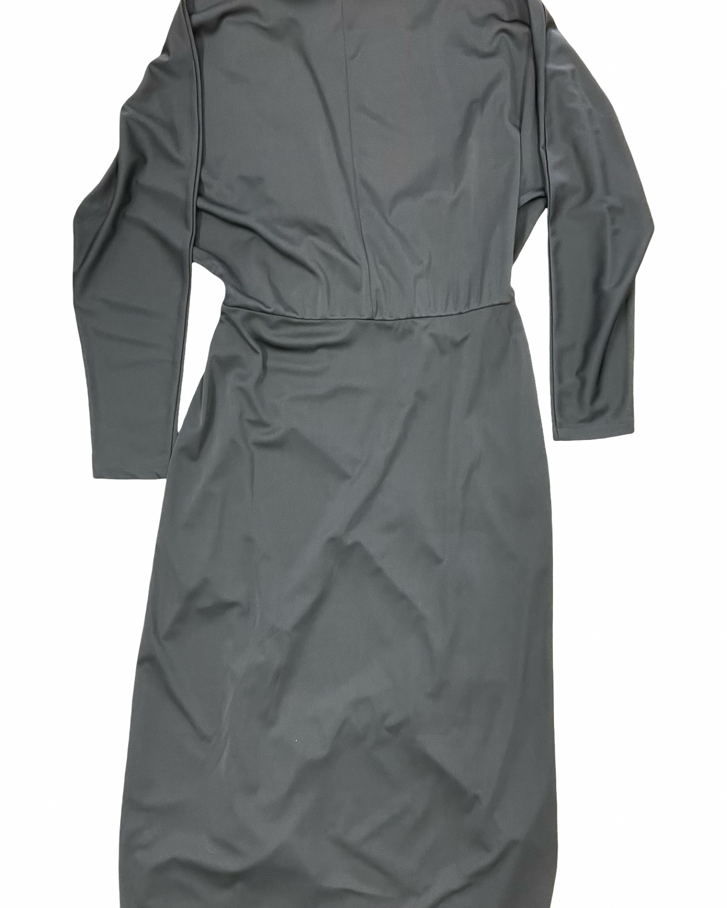 Dress Party Midi By H&M In Black, Size:L