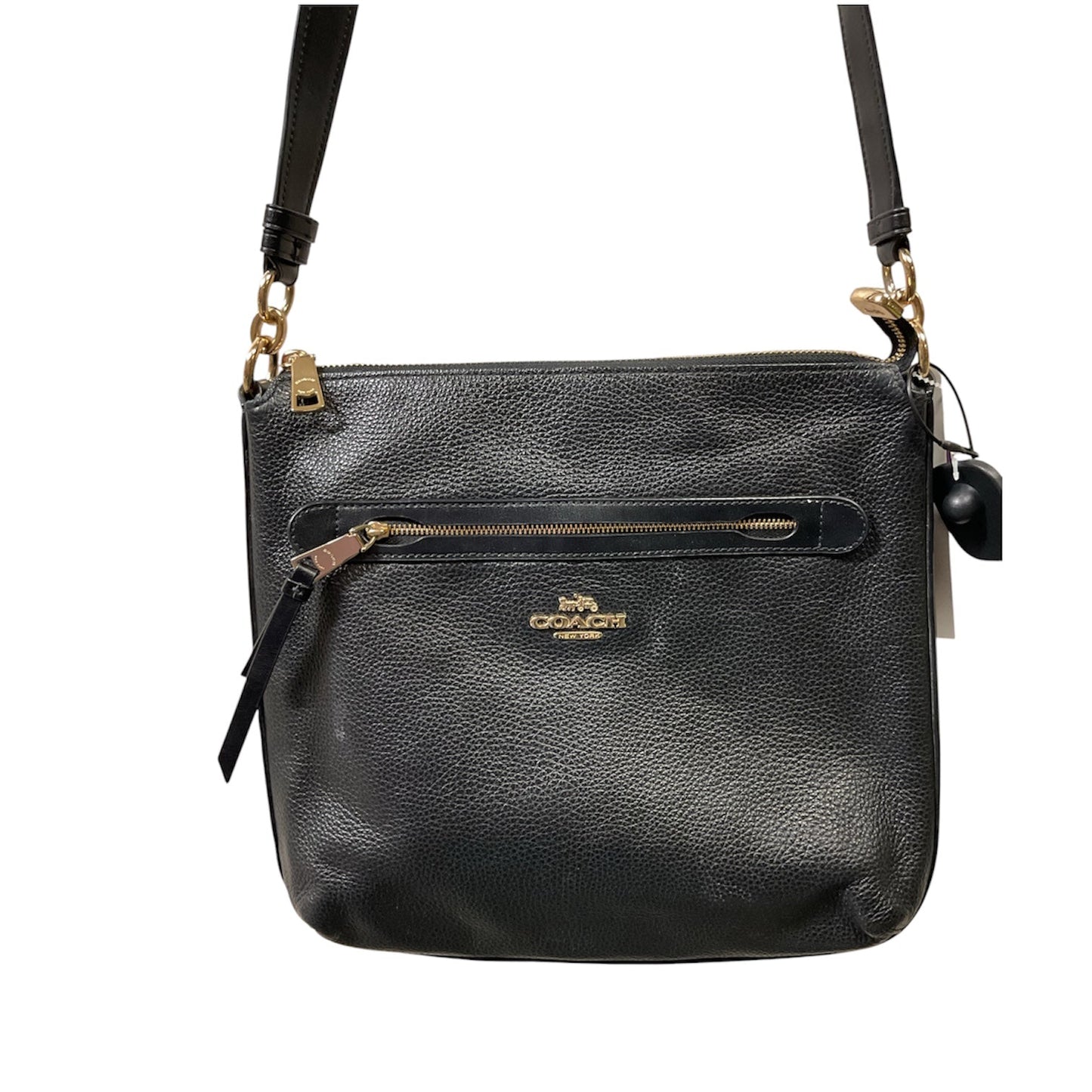 Handbag Designer By Coach In Black, Size:Medium