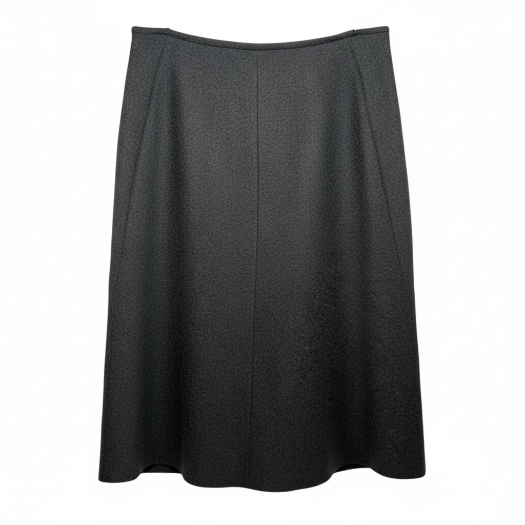 Wool Midi Skirt Designer By Lafayette 148 In Grey, Size: 6