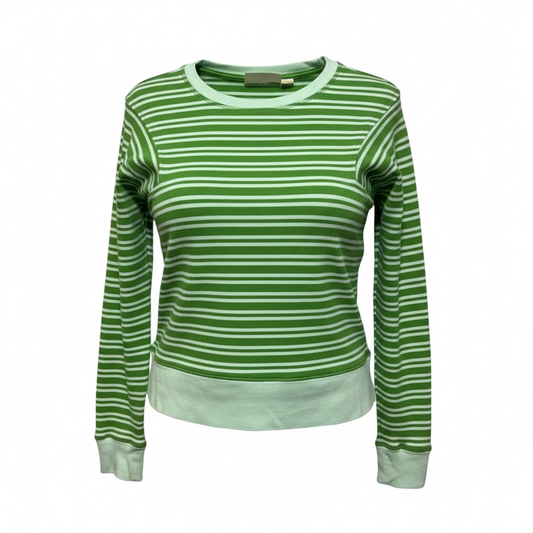 Top Long Sleeve By Maeve In Striped Pattern, Size: S