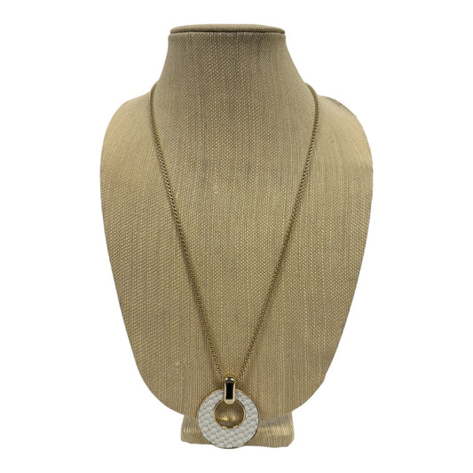 Necklace Pendant By White House Black Market In Gold & White