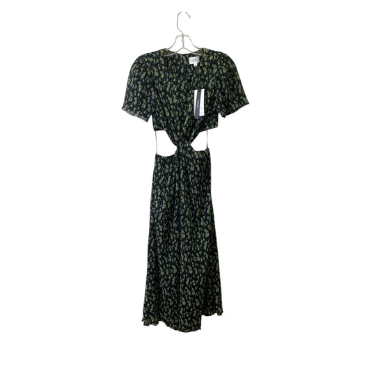 Dress Casual Maxi By Who What Wear In Black & Green, Size:Xs