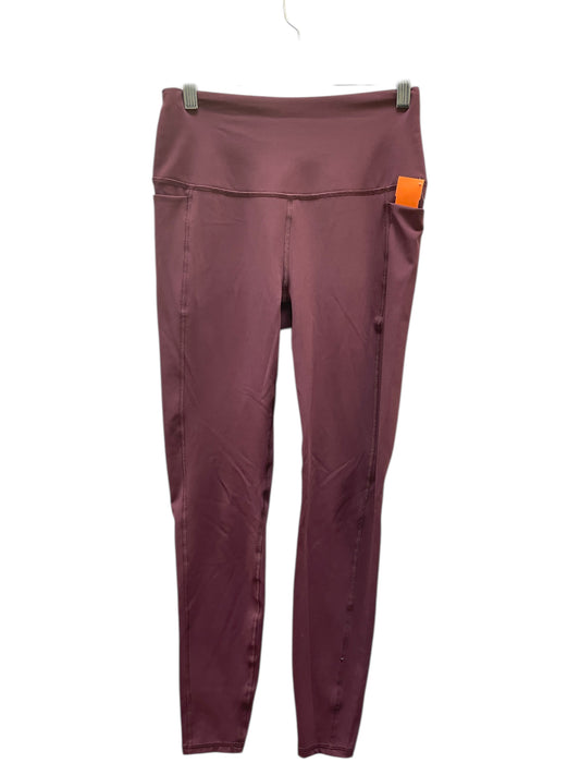 Athletic Leggings By Spyder In Maroon, Size:S