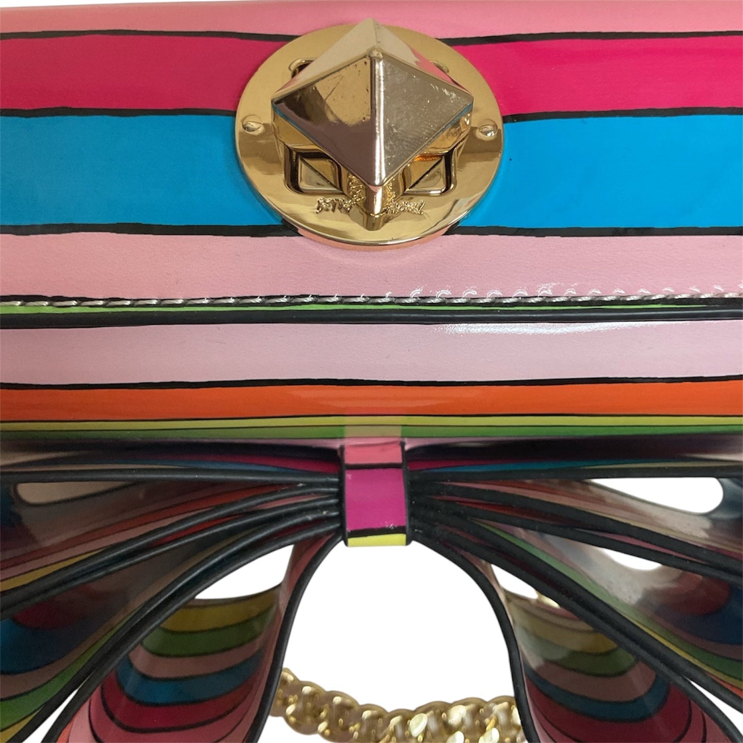 Crossbody By Betsey Johnson In Rainbow Print, Size:Small