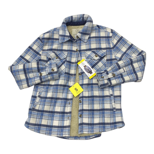 Jacket Fleece By Sage In Plaid Pattern, Size:S