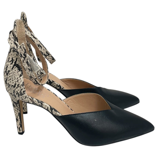 Shoes Heels Stiletto By Franco Sarto In Black & Cream, Size:7