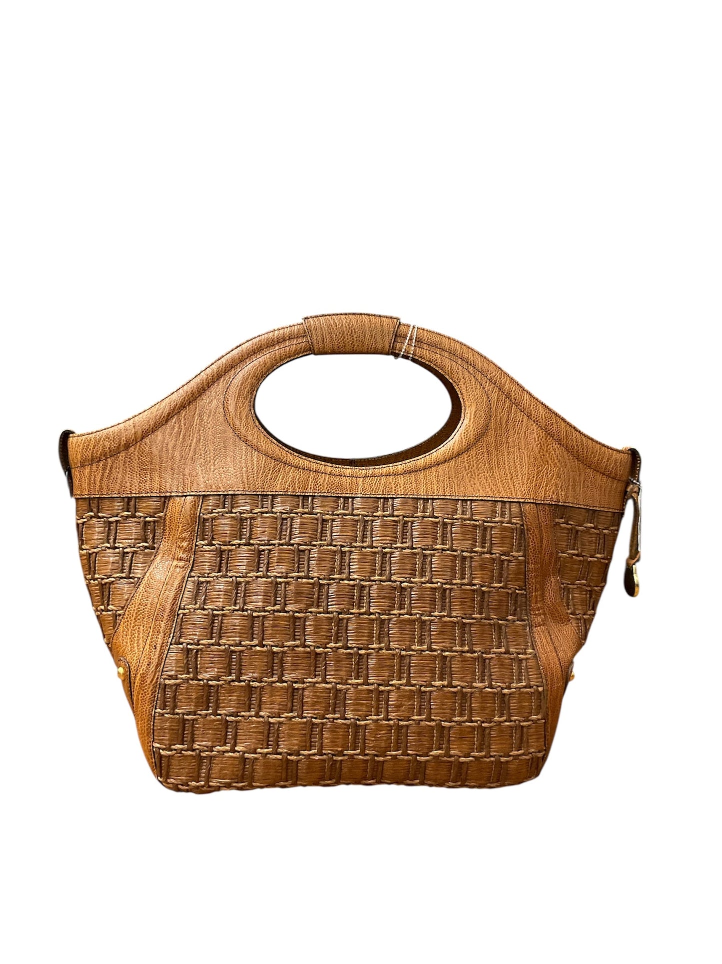 Handbag Designer By Brahmin, Size: Large