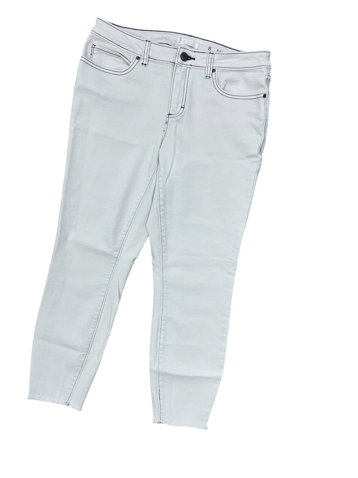 Jeans Cropped By Lc Lauren Conrad In Cream, Size:8