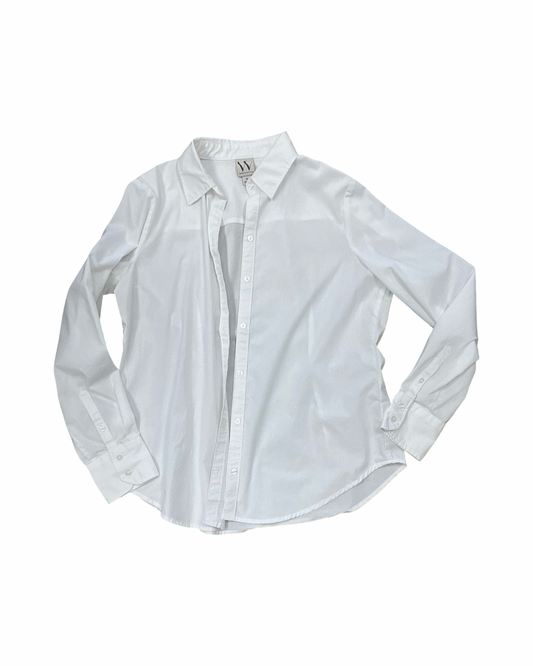 Blouse Ls By Worthington In White, Size:M