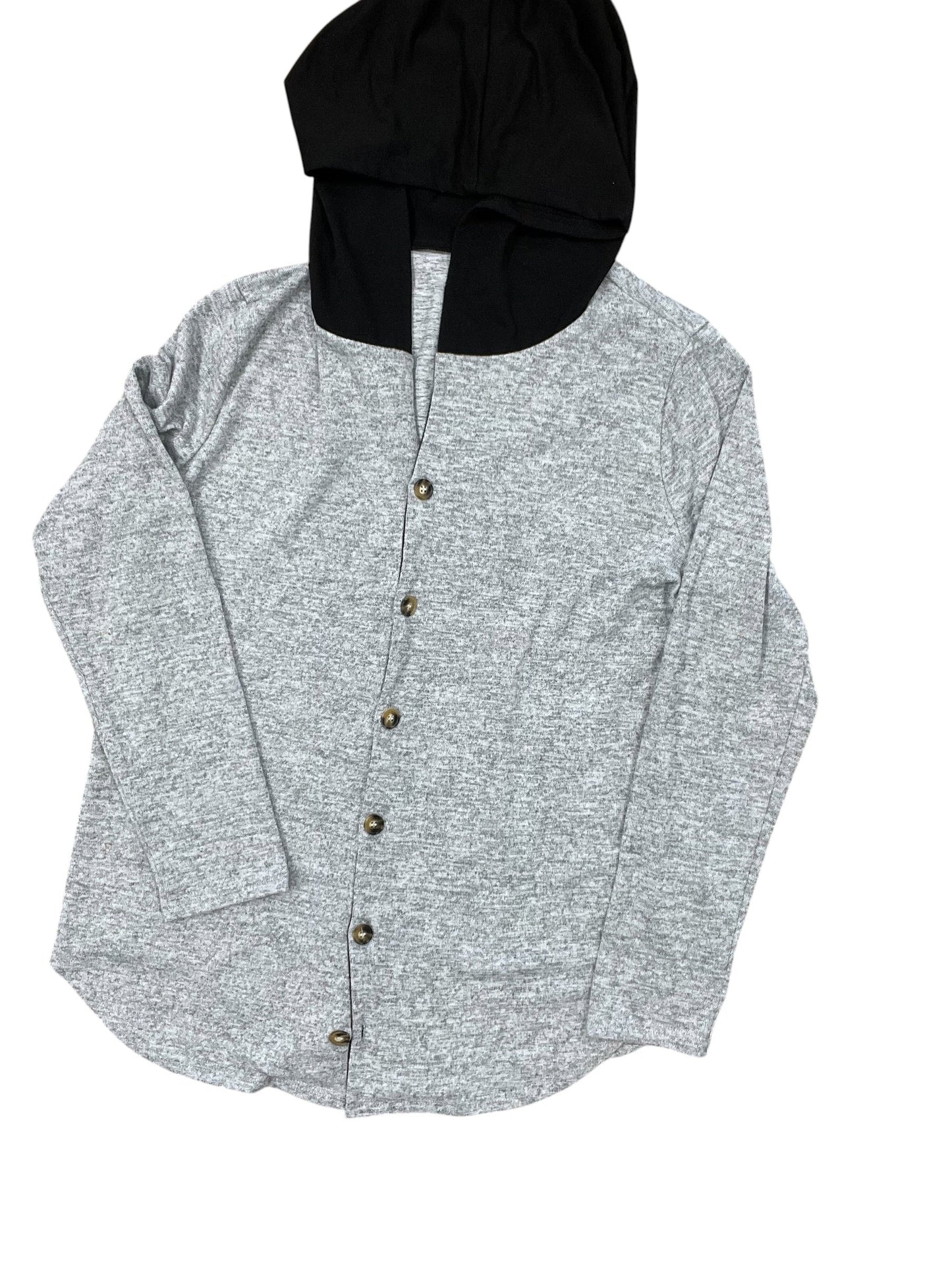 Jacket Other By Clothes Mentor In Black & Grey, Size:1X
