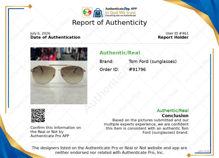 Sunglasses Luxury Designer By Tom Ford, Size: