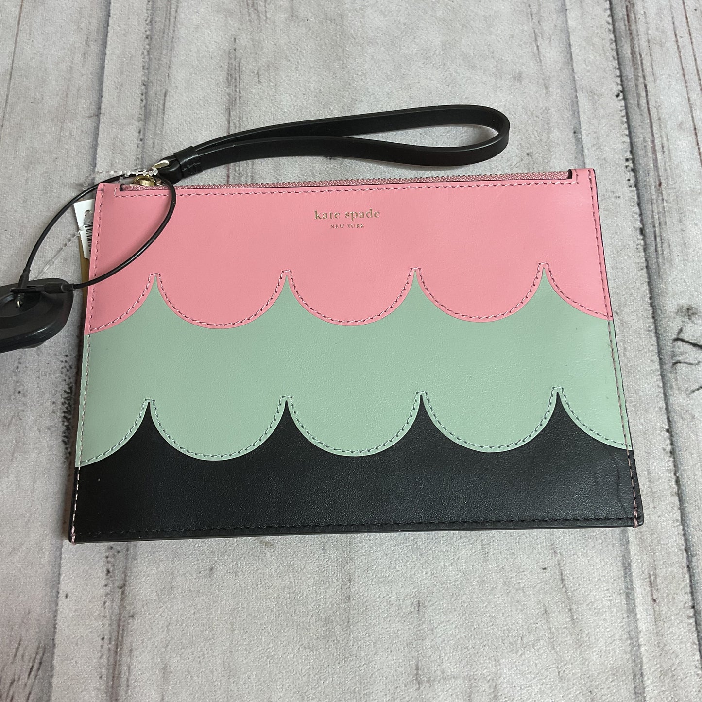 Wristlet Designer By Kate Spade In Green & Pink, Size:Large