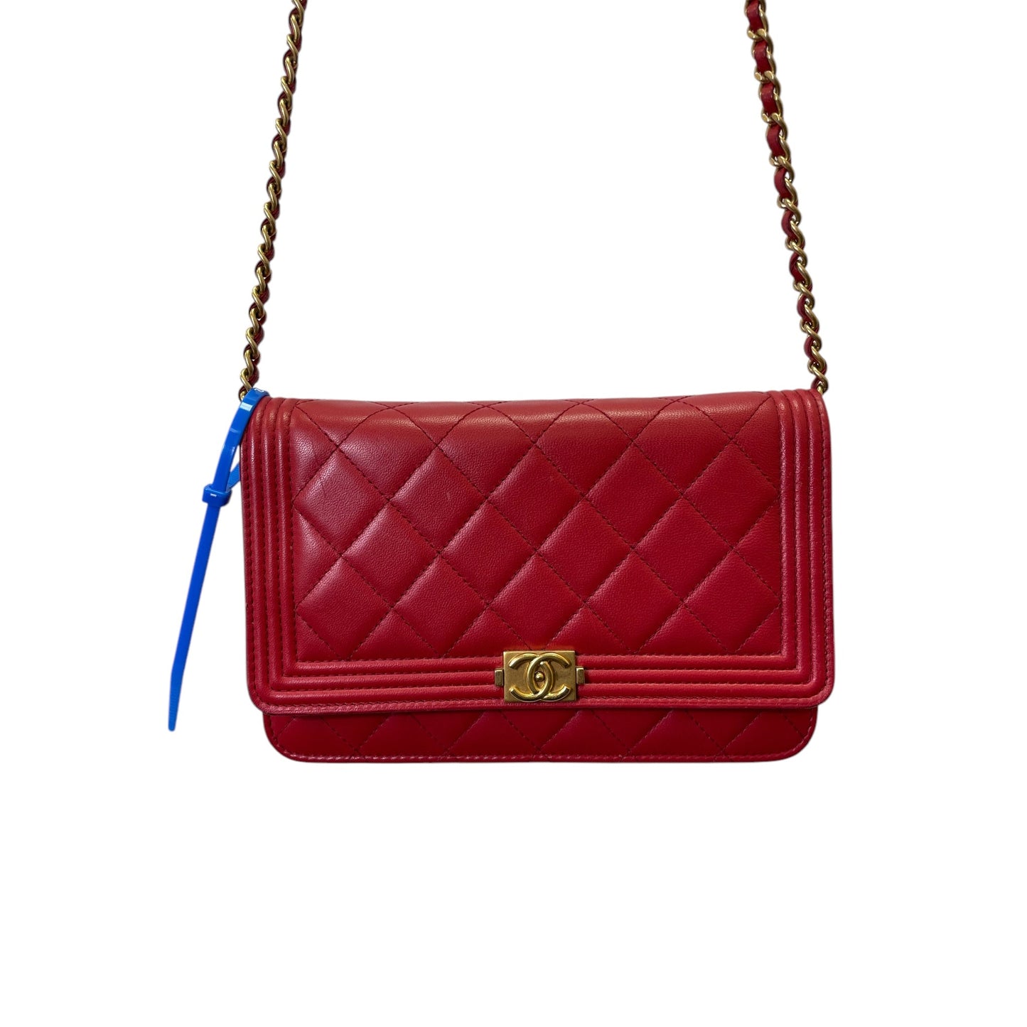 CROSSBODY LUXURY DESIGNER by CHANEL In RED, Size: SMALL