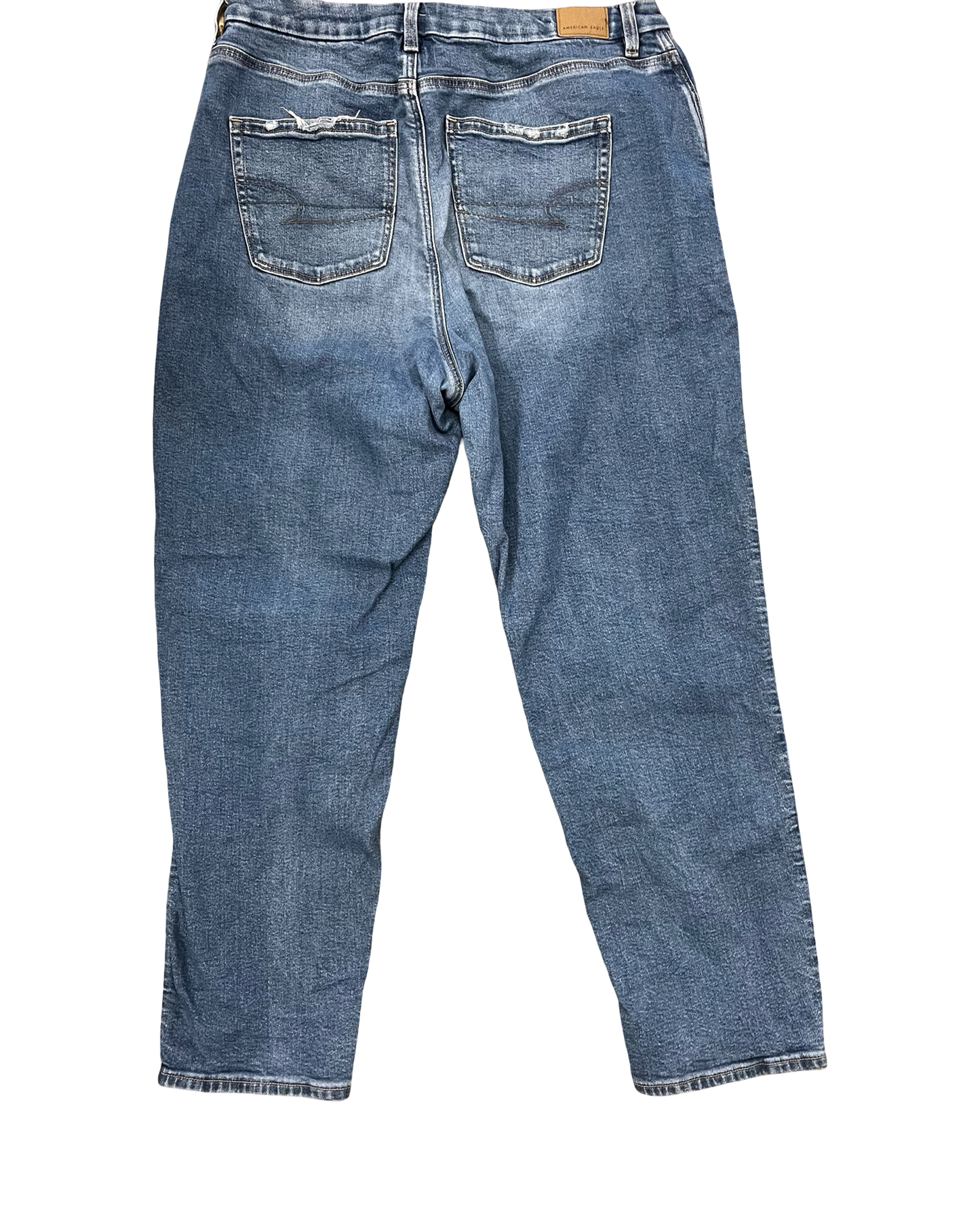 Jeans Straight By American Eagle In Blue Denim, Size:16