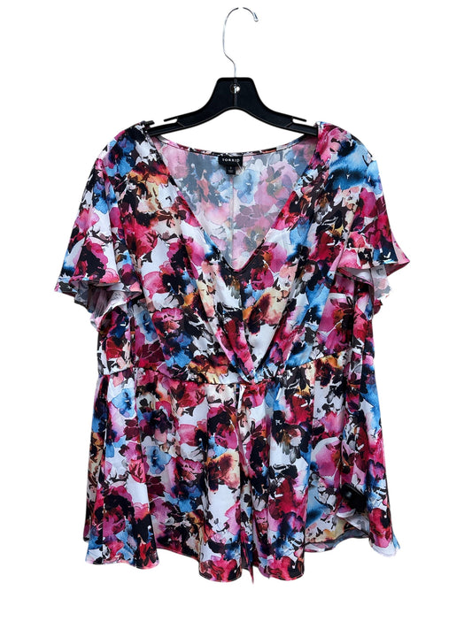 Top Short Sleeve By Torrid In Floral Print, Size: 1x