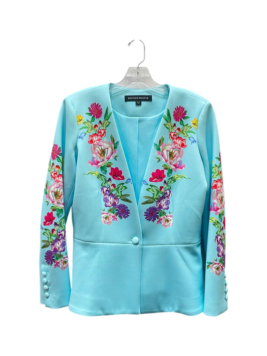 Blazer By Boston Proper In Floral Print, Size:14