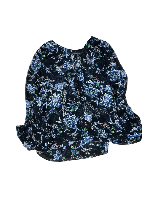 Top Ls By White House Black Market In Floral Print, Size:M