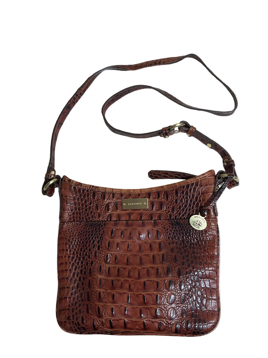 Crossbody Designer By Brahmin In Brown, Size:Medium