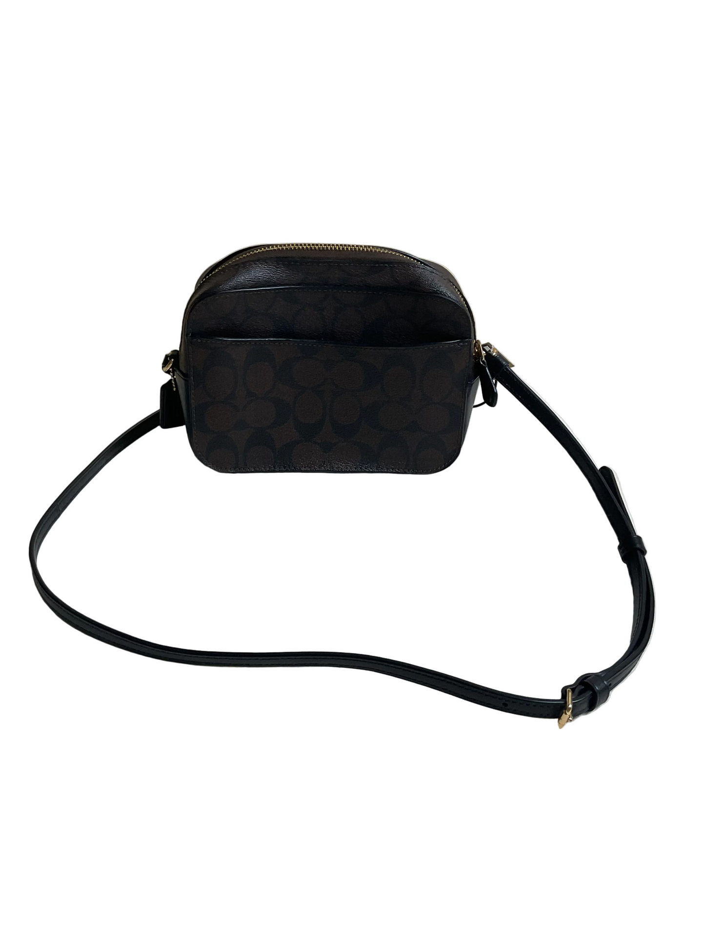Crossbody Designer By Coach In Black & Brown, Size:Small