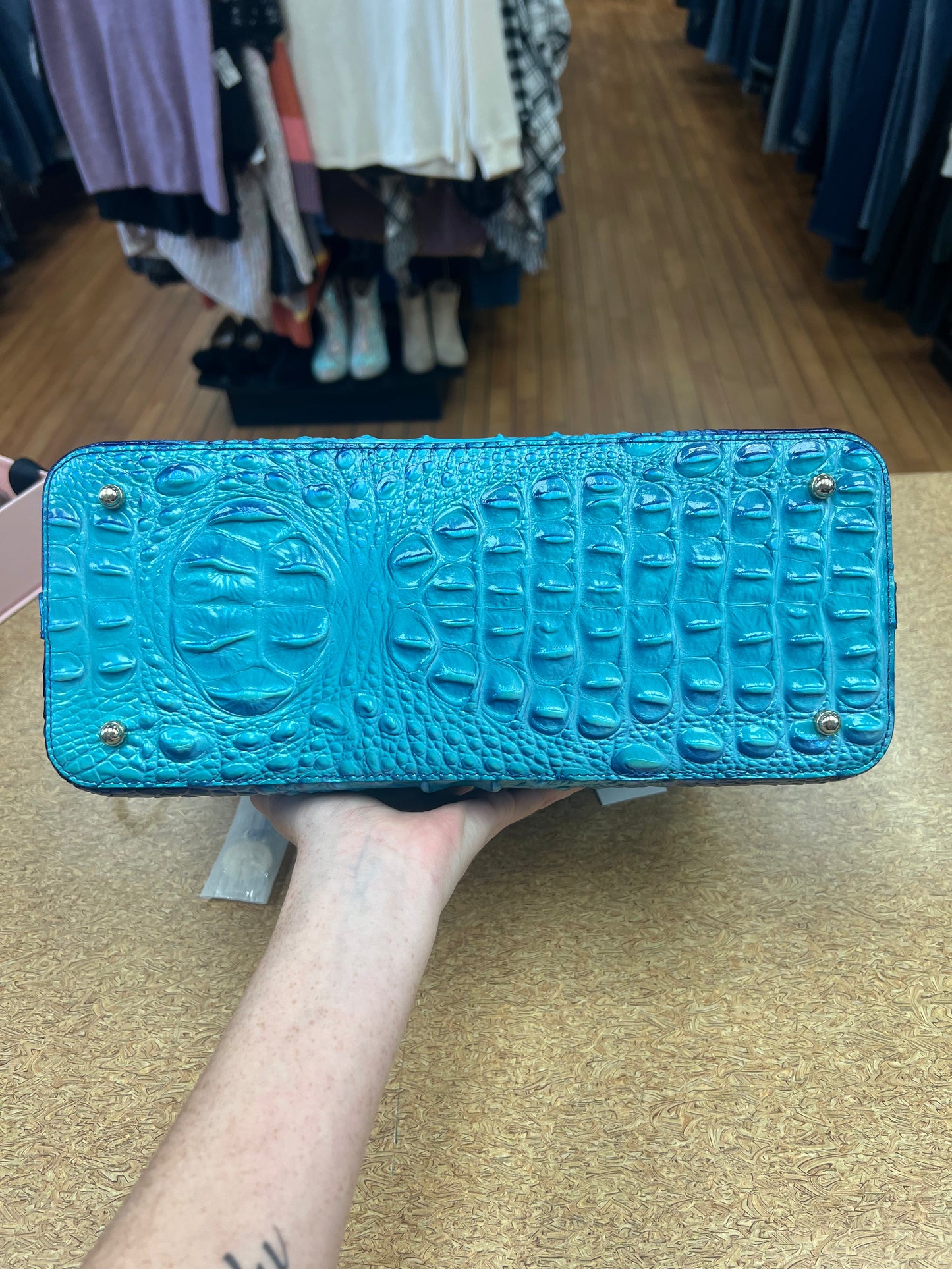 CROSSBODY DESIGNER by BRAHMIN In BLUE, Size: LARGE