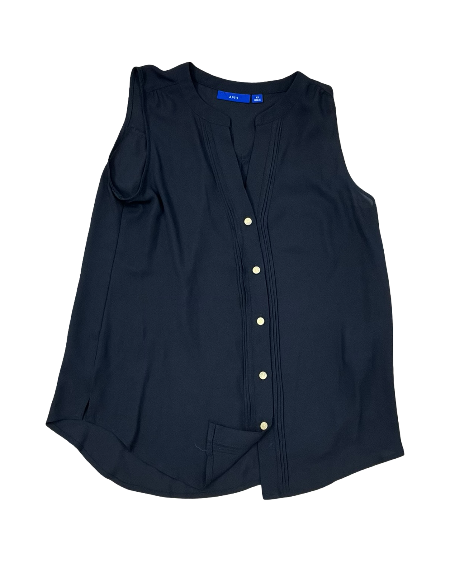 Top Sleeveless By Apt 9 In Black, Size:Xs
