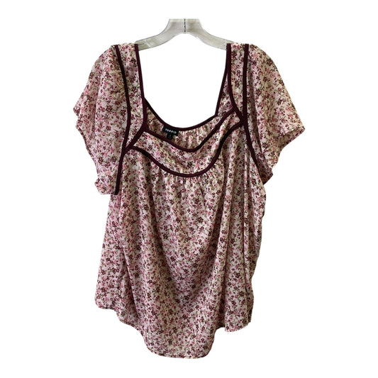 Top Ss By Torrid In Red & Tan, Size:2X