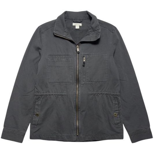 Jacket Utility By Garnet Hill In Grey, Size: 4
