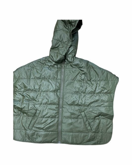 Poncho By Doe & Rae In Green, Size:M