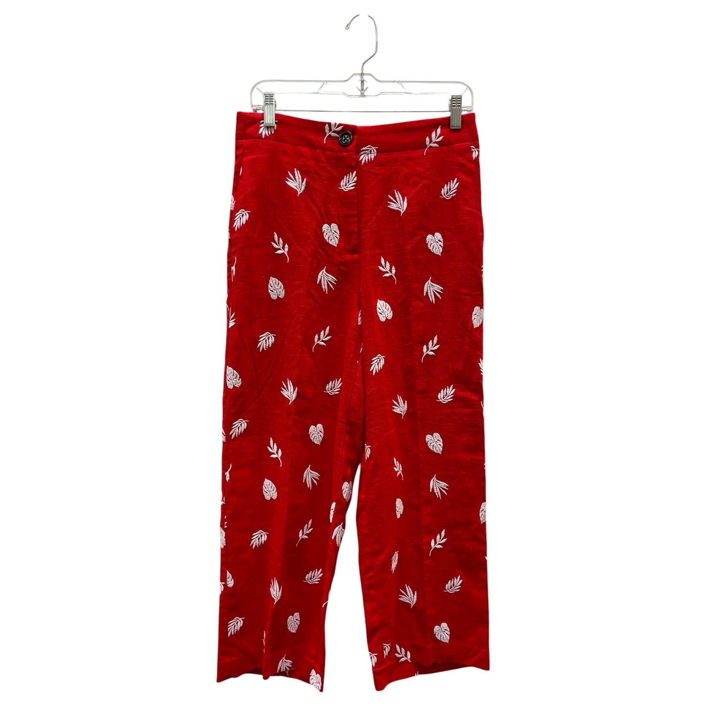 Pants Other By Ann Taylor In Red & White, Size:4