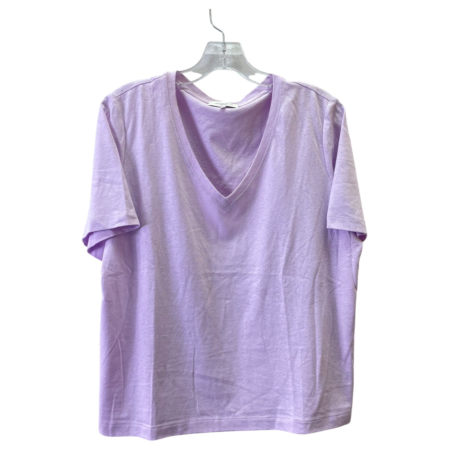 Top Ss Designer By Lafayette 148 In Purple, Size:L