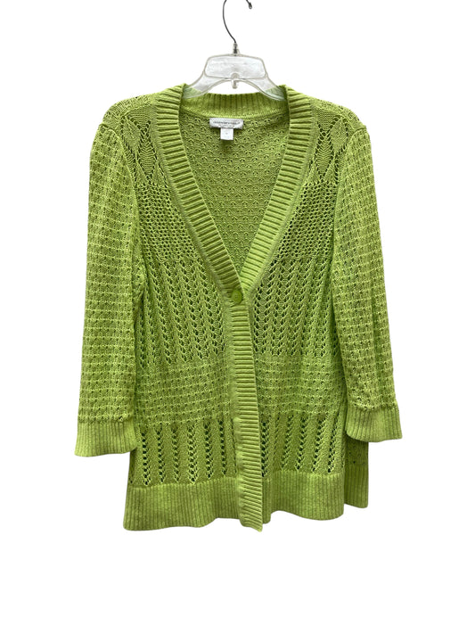 Cardigan By Christopher And Banks In Green, Size:Xl