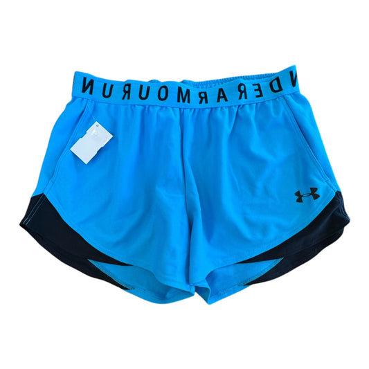 Athletic Shorts By Under Armour In Black & Blue, Size:S