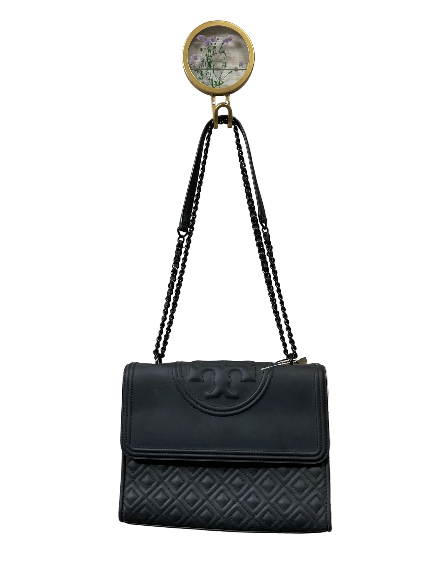 Handbag Designer By Tory Burch In Black, Size:Large