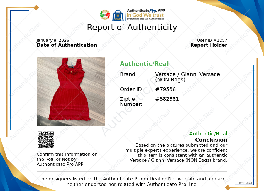 Dress Luxury Designer By Versace In Red, Size: S