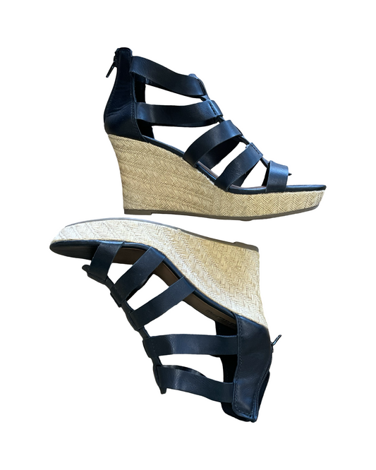 Sandals Heels Wedge By Teva In Black, Size:7
