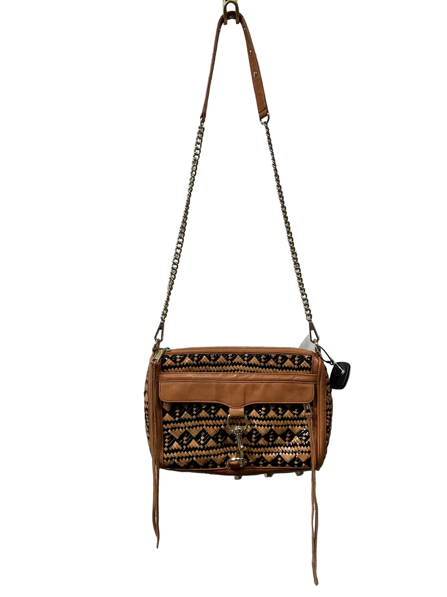 Crossbody Designer By Rebecca Minkoff In Black & Brown, Size:Medium
