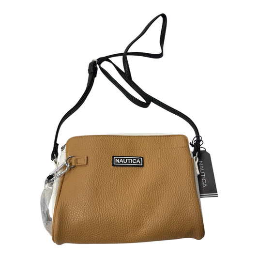 Crossbody By Nautica In Tan & White, Size:Medium
