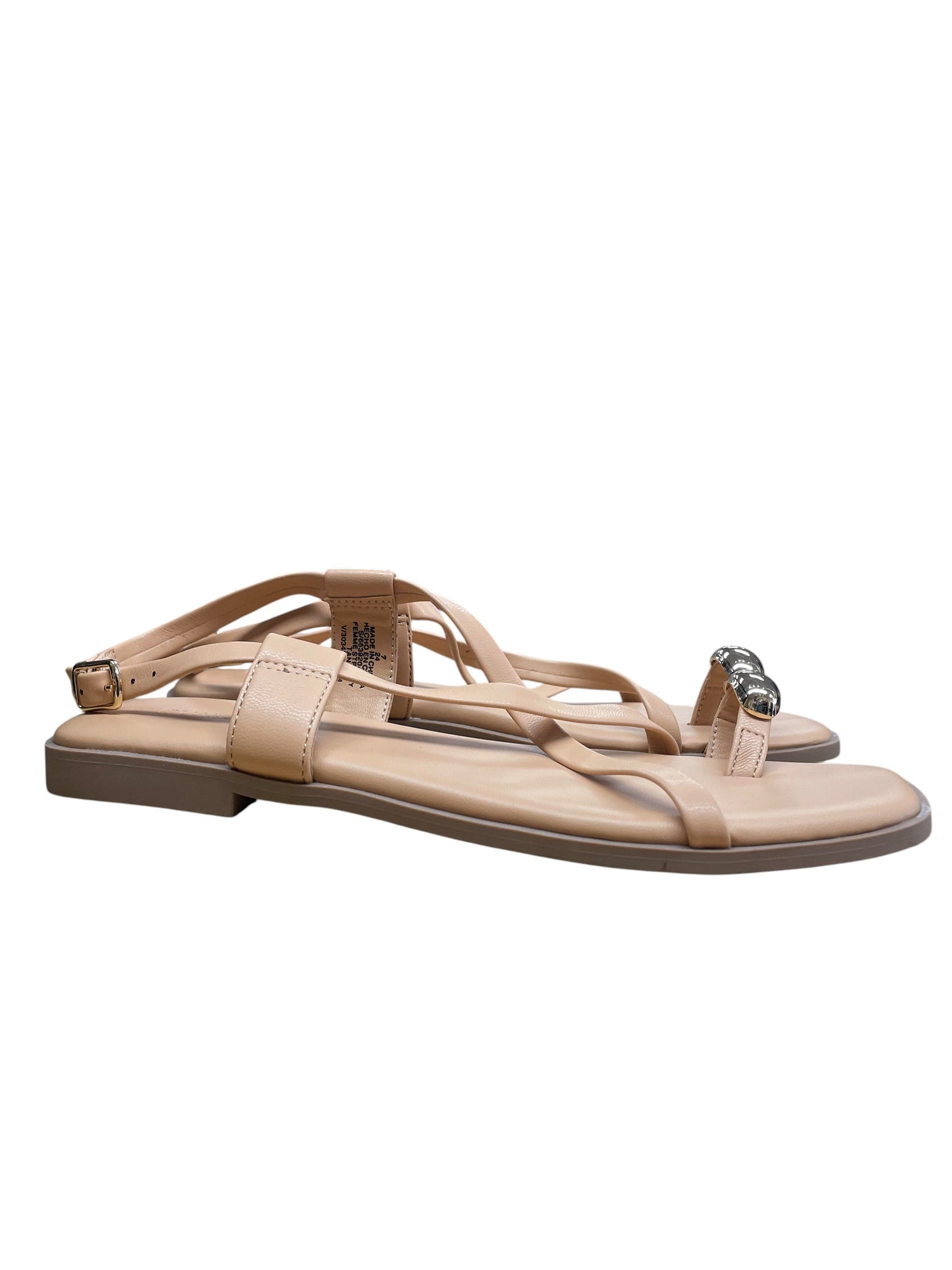Sandals Flats By Old Navy In Gold & Tan, Size:7