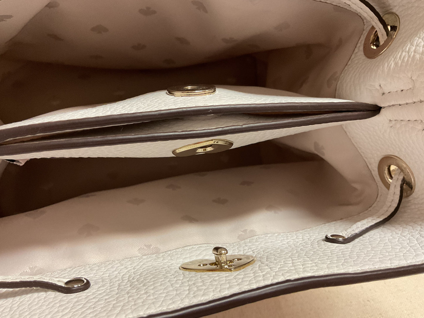 Handbag Designer By Kate Spade In Pink & White, Size:Small
