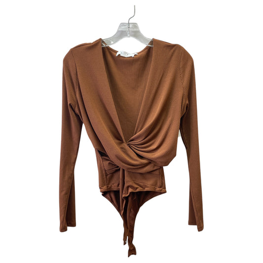 BODYSUIT by ASTR THE LABEL in BROWN, Size:M