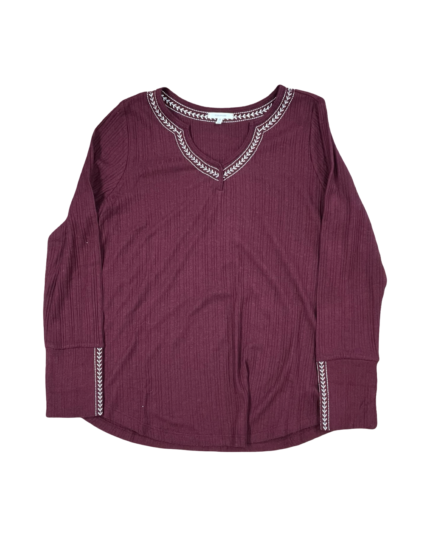Top Ls By Maurices In Maroon, Size:1