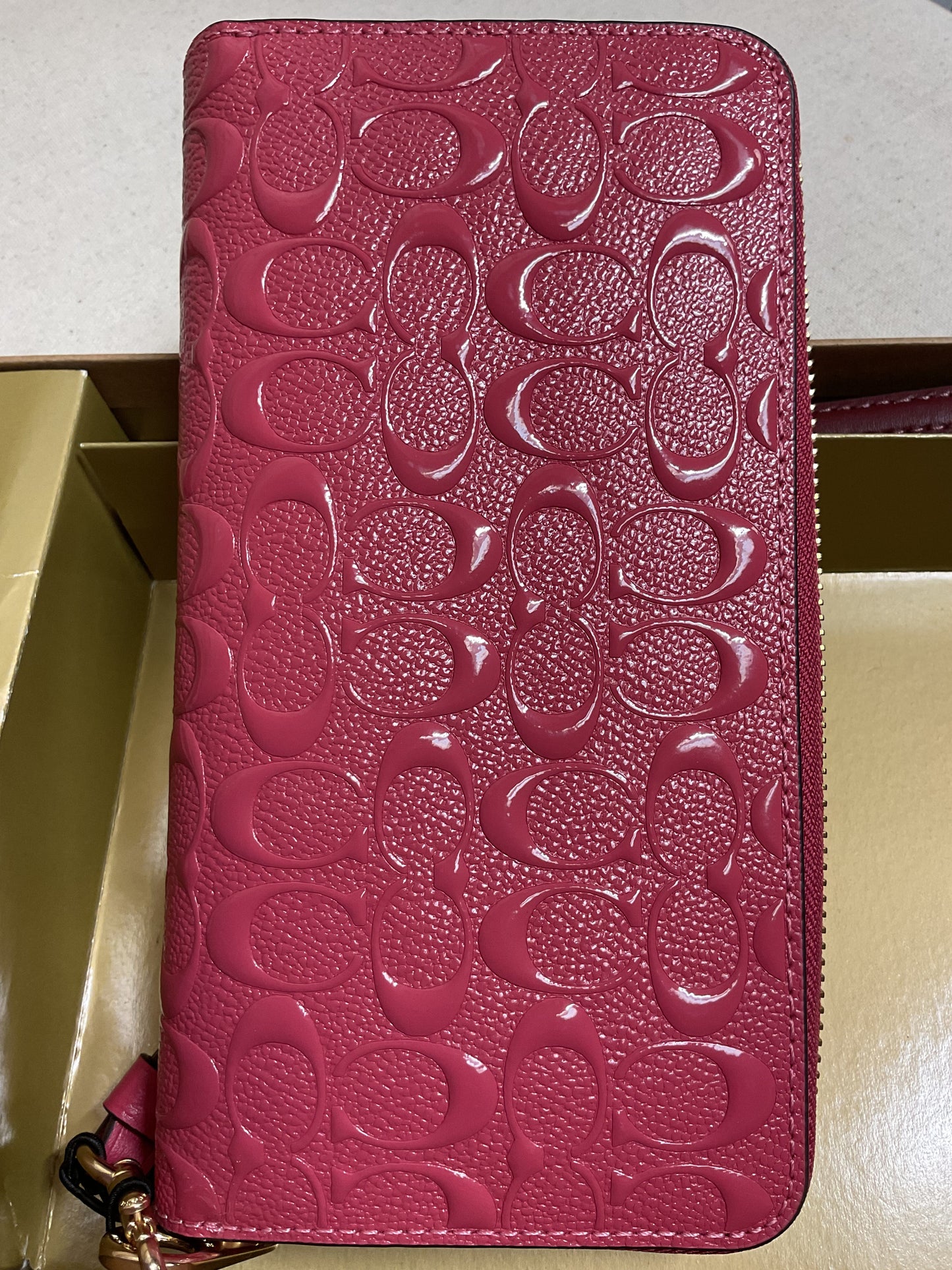 Wallet Designer By Coach In Pink, Size:Large