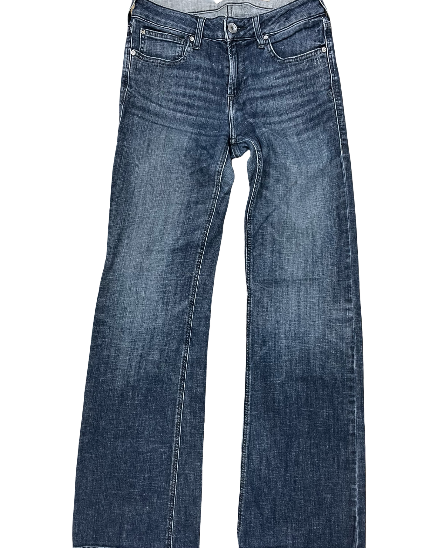 Jeans Boot Cut By Ariat In Blue Denim, Size:8L
