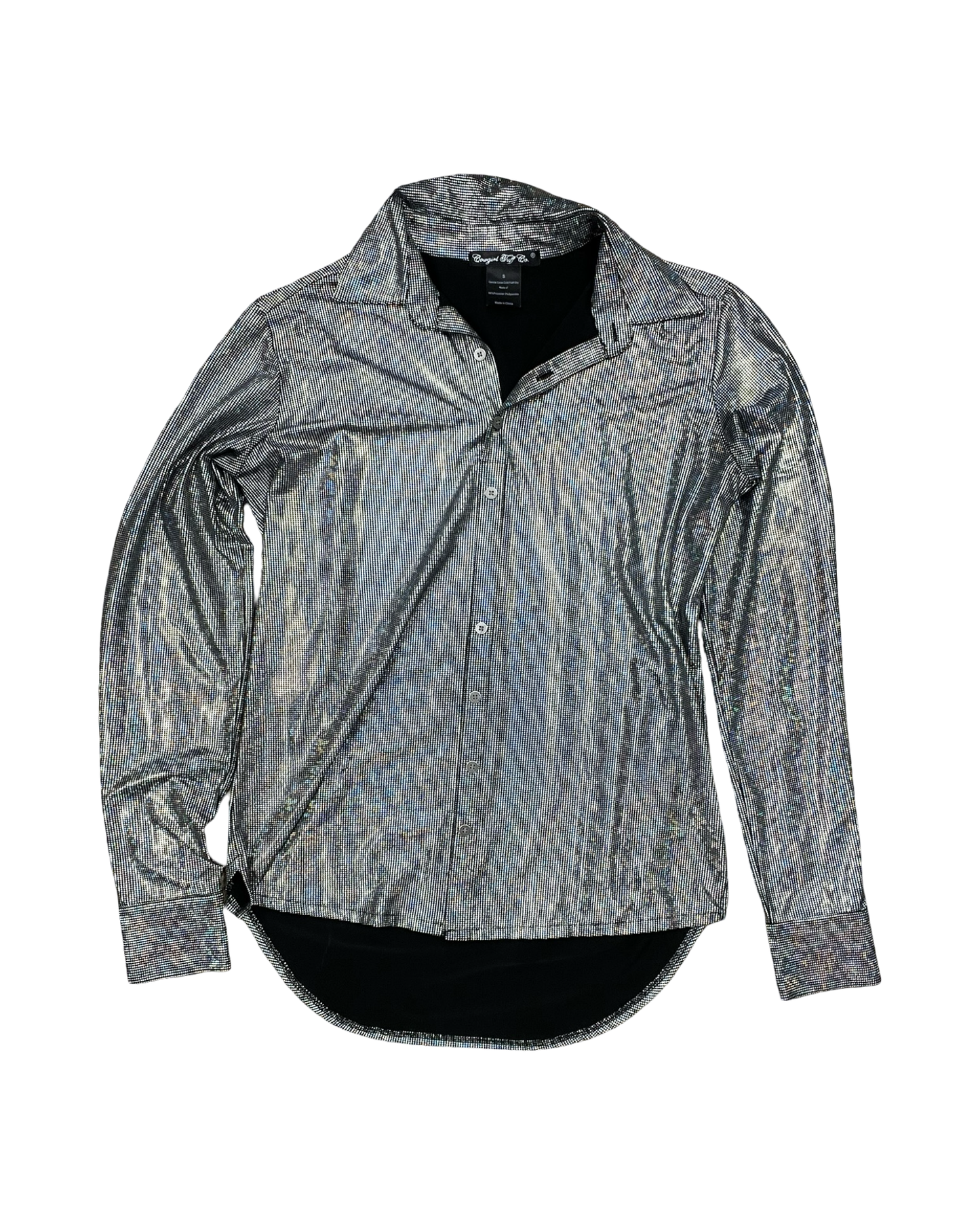 Top Ls By Clothes Mentor In Silver, Size:S