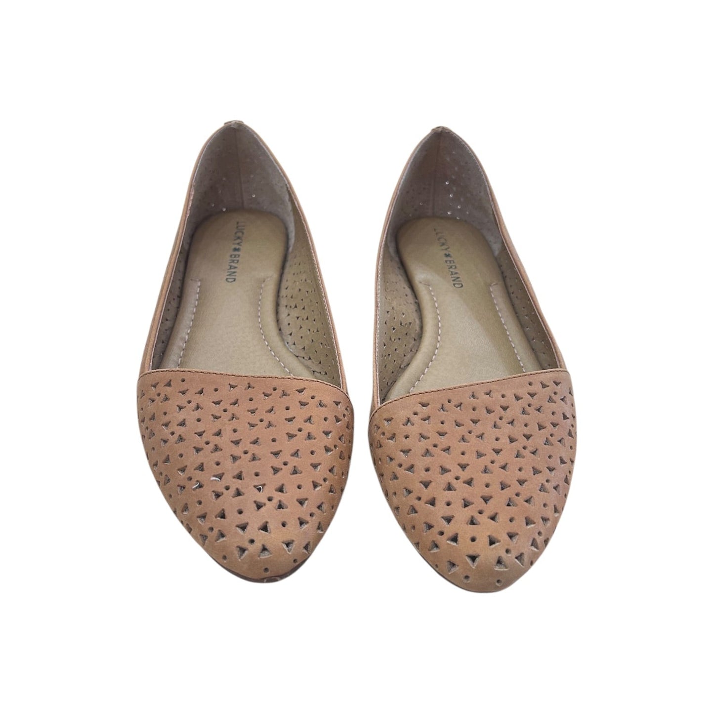 Shoes Flats By Lucky Brand In Bronze, Size:8