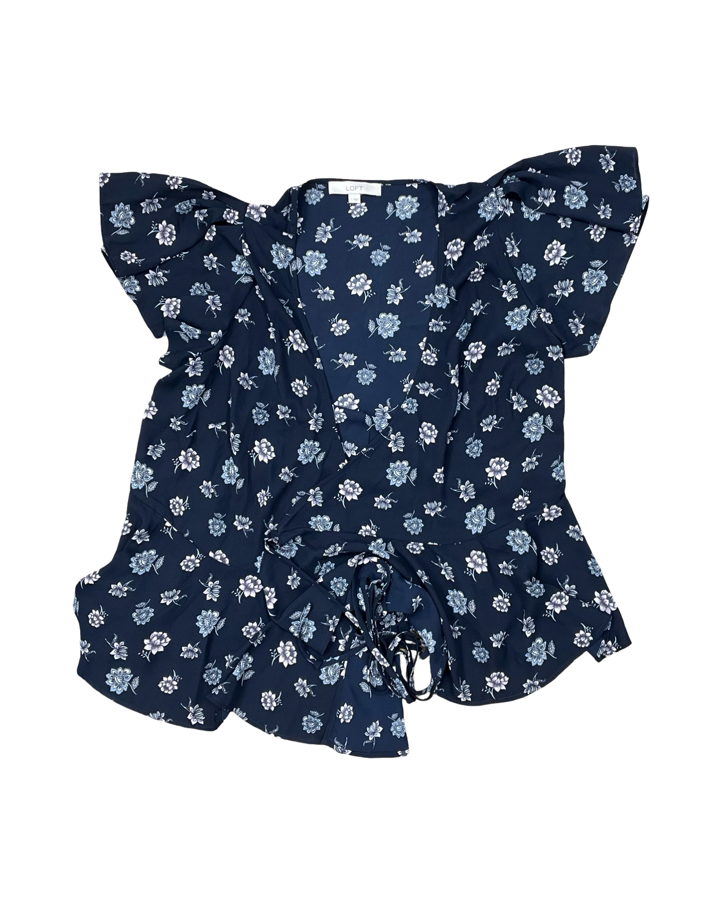 Top Ss By Loft In Navy, Size:L