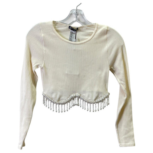 Top Ls By Zara In Cream, Size:Xs