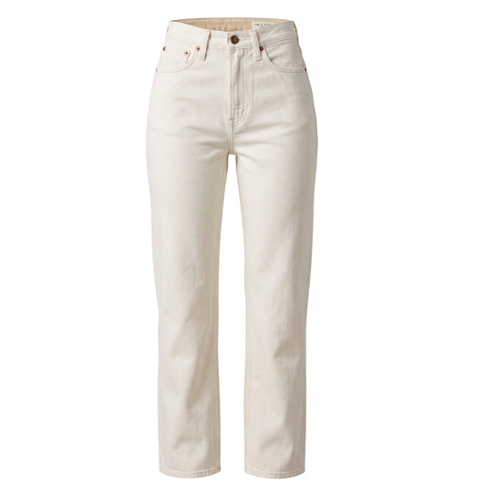 Alex High Rise Straight Leg Jeans By Rag And Bone In Cream Denim, Size: 26